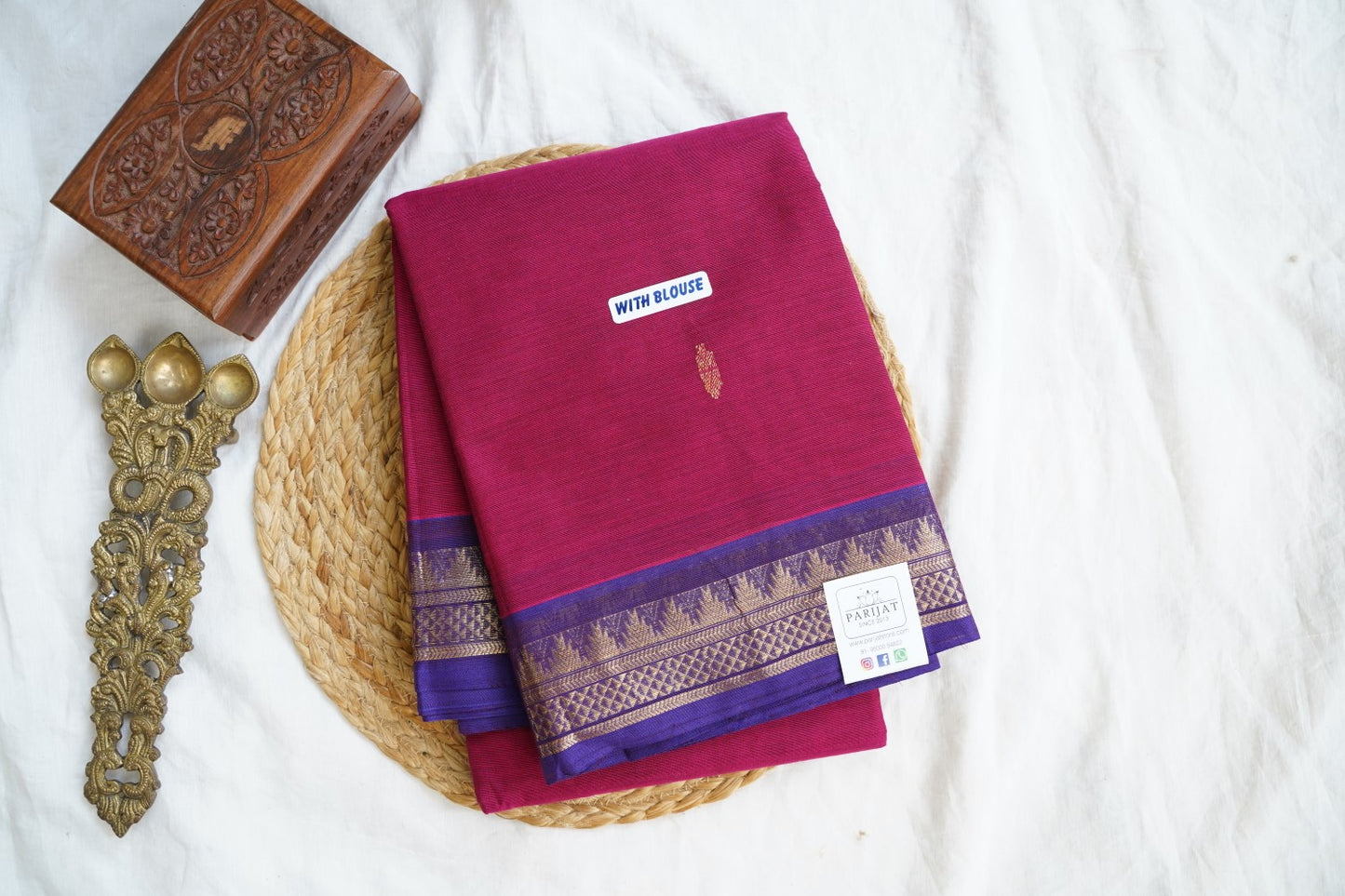 Chettinad handloom Cotton Saree PC16112
