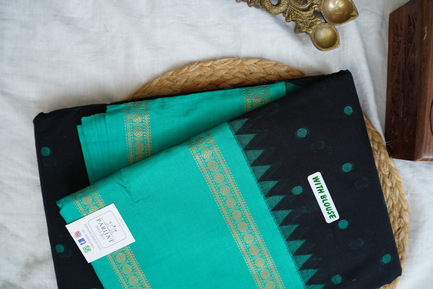 Chettinad handloom Cotton Saree PC16127