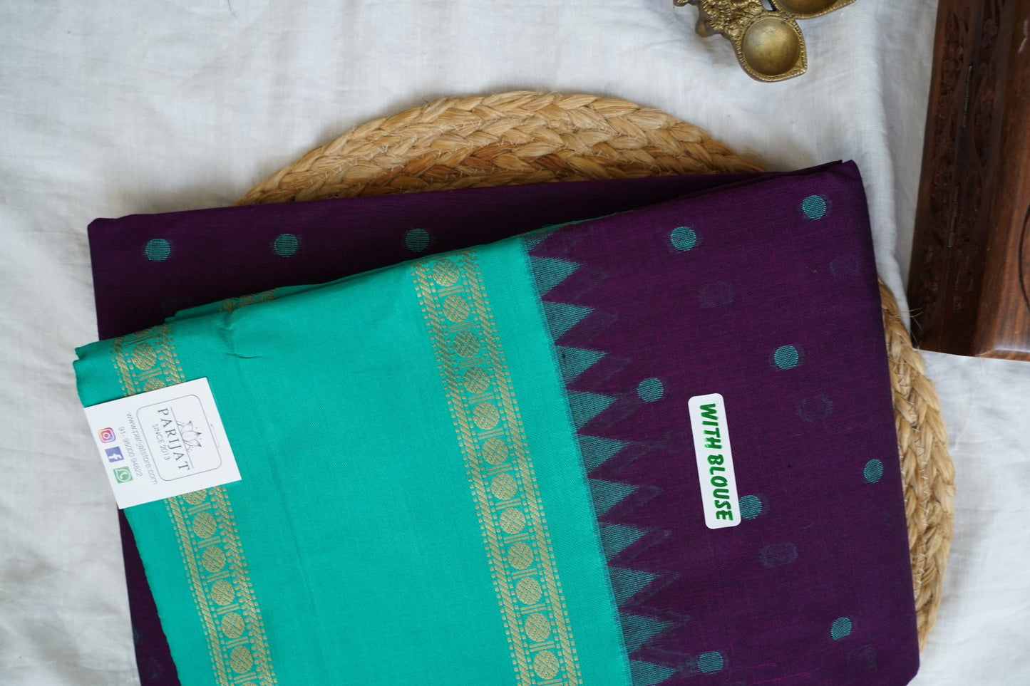 Chettinad handloom Cotton Saree PC16126