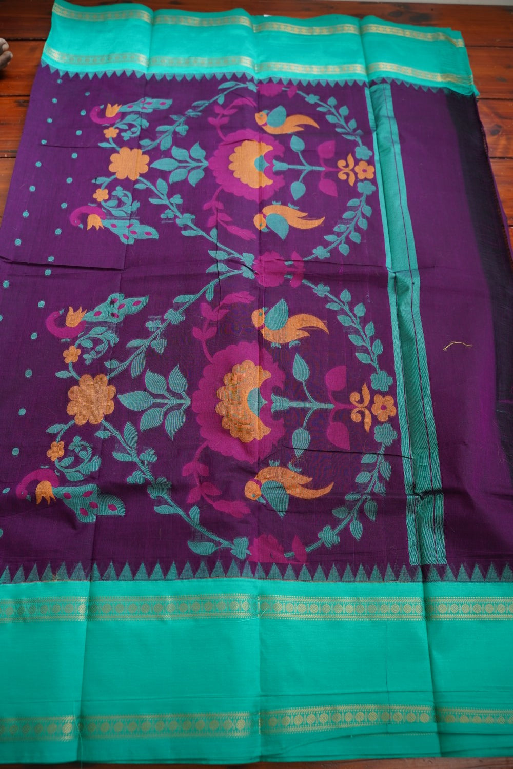 Chettinad handloom Cotton Saree PC16126