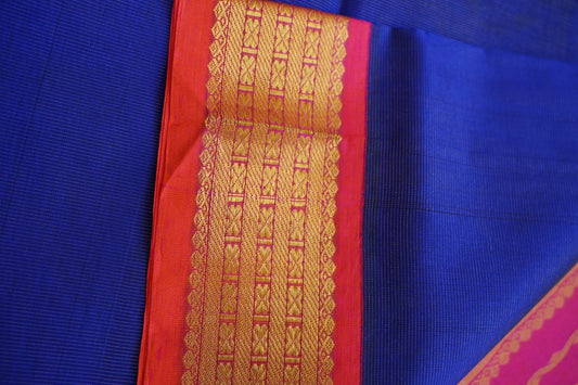 Block Printed Mangalgiri Silk Cotton Saree PC10021