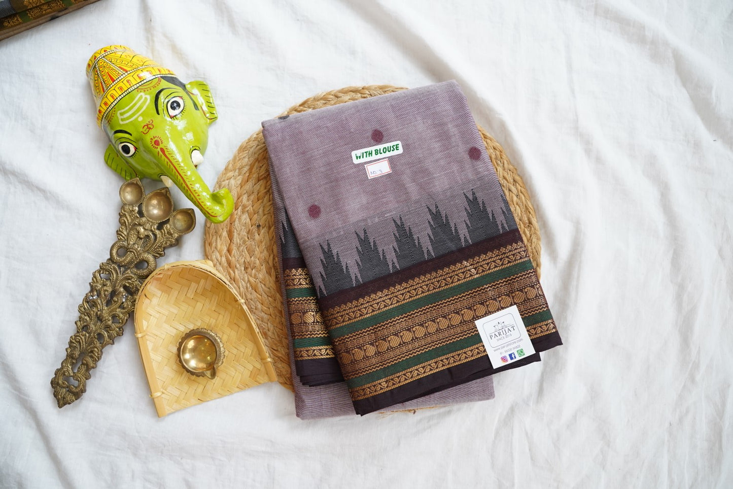 Chettinad handloom Cotton Saree PC16135