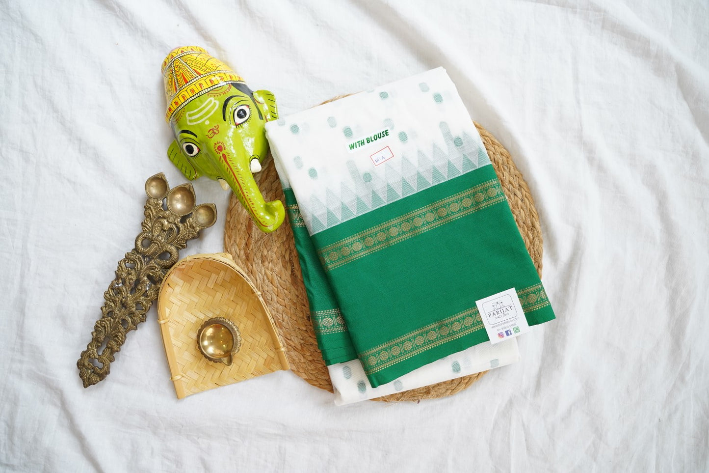 Chettinad handloom Cotton Saree PC16133