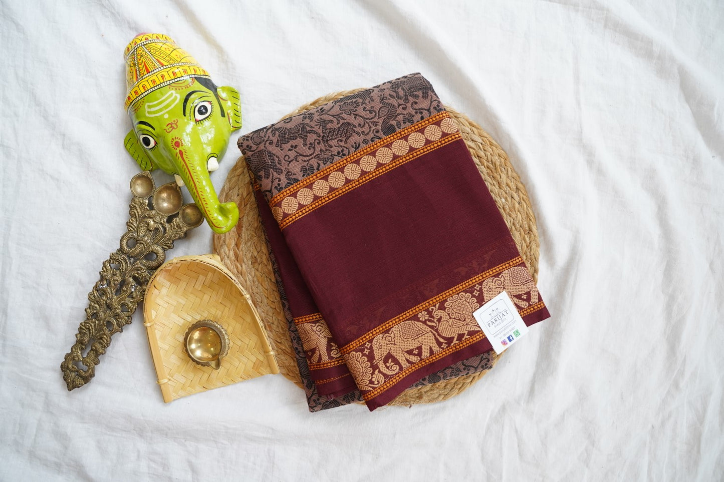 Chettinad handloom Cotton Saree PC16154