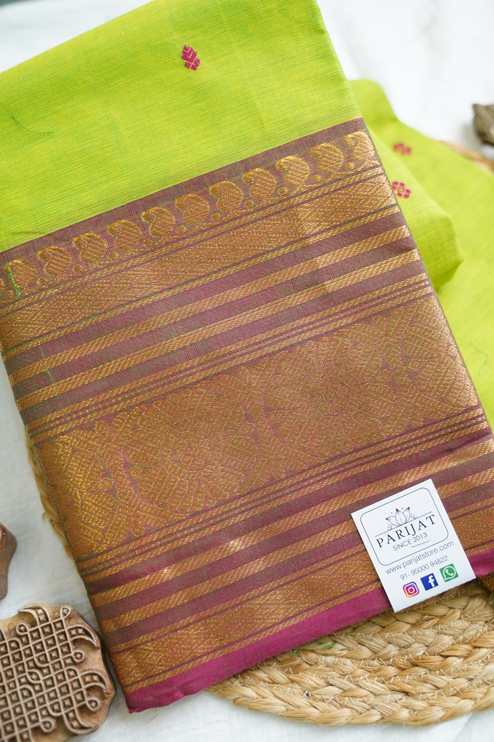 Chettinad handloom Cotton Saree PC18056