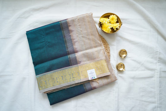 10 Yards  Kanchi Handloom Silk Cotton Saree PC13719