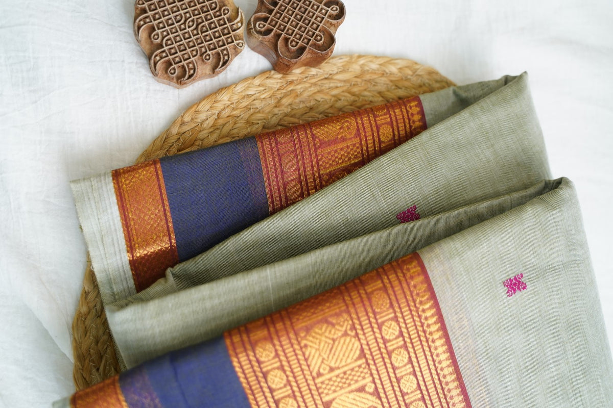 Chettinad handloom Cotton Saree PC18063