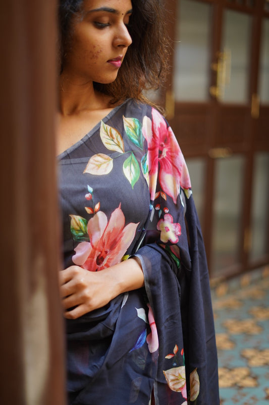 Fancy georgette saree PC14192