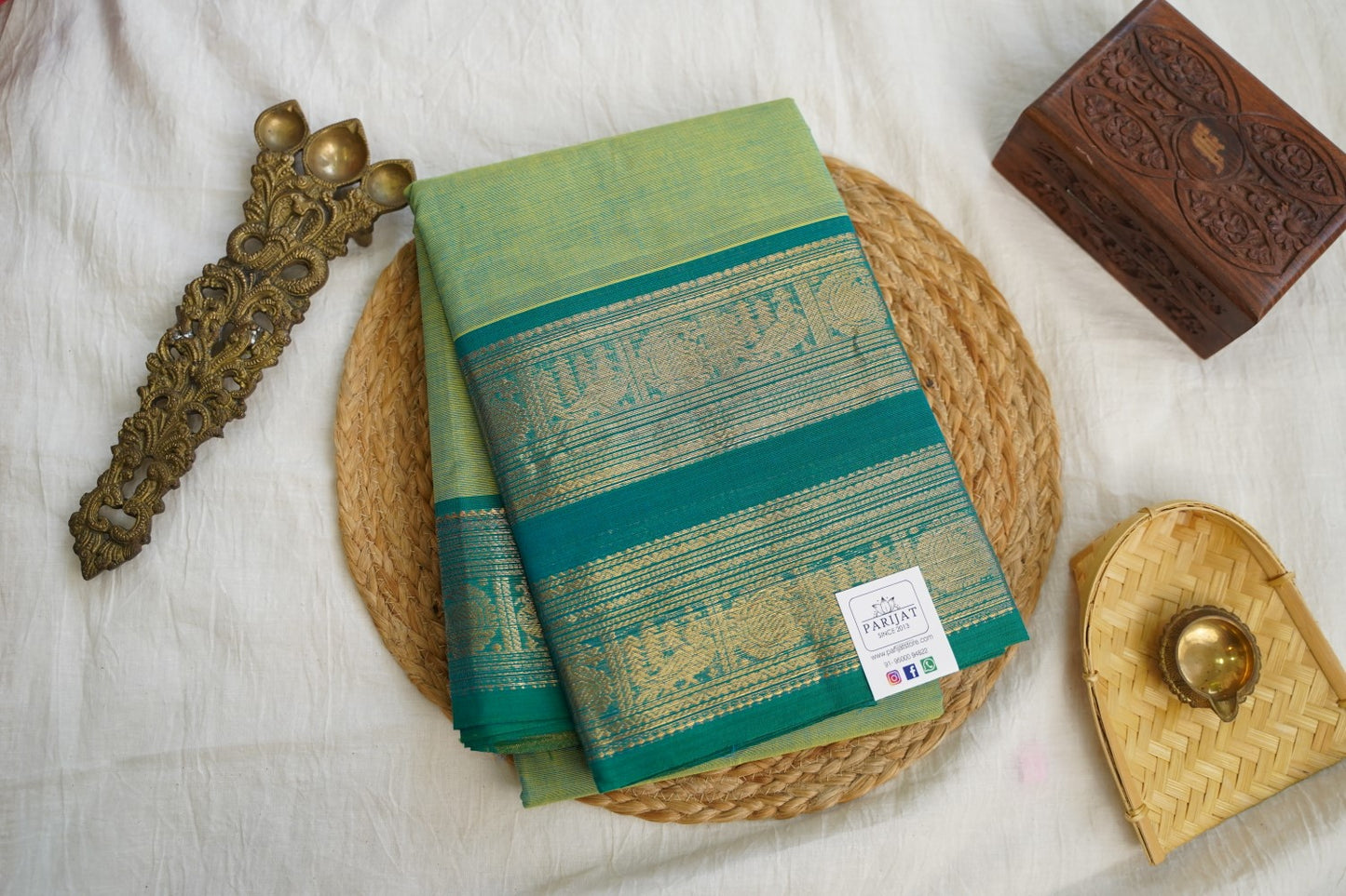 Chettinad handloom Cotton Saree PC17209