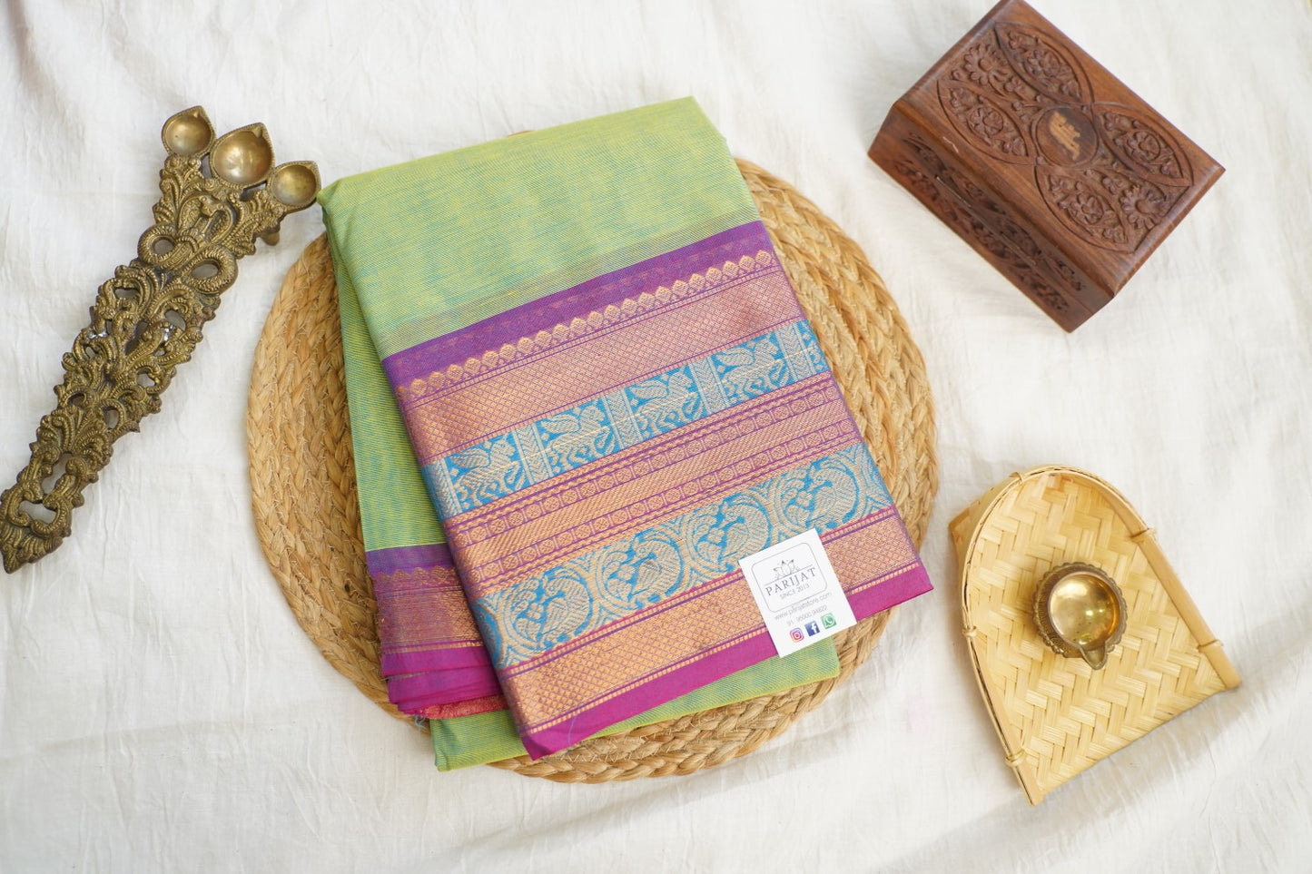 Chettinad handloom Cotton Saree PC17215