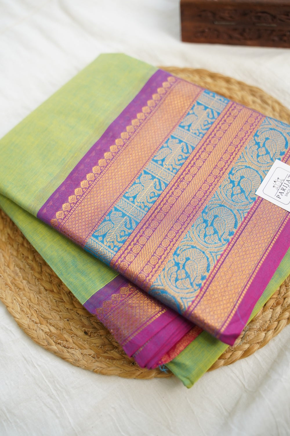 Chettinad handloom Cotton Saree PC17215