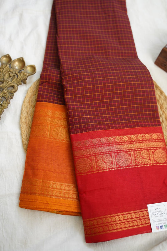 Chettinad handloom Cotton Saree PC17213