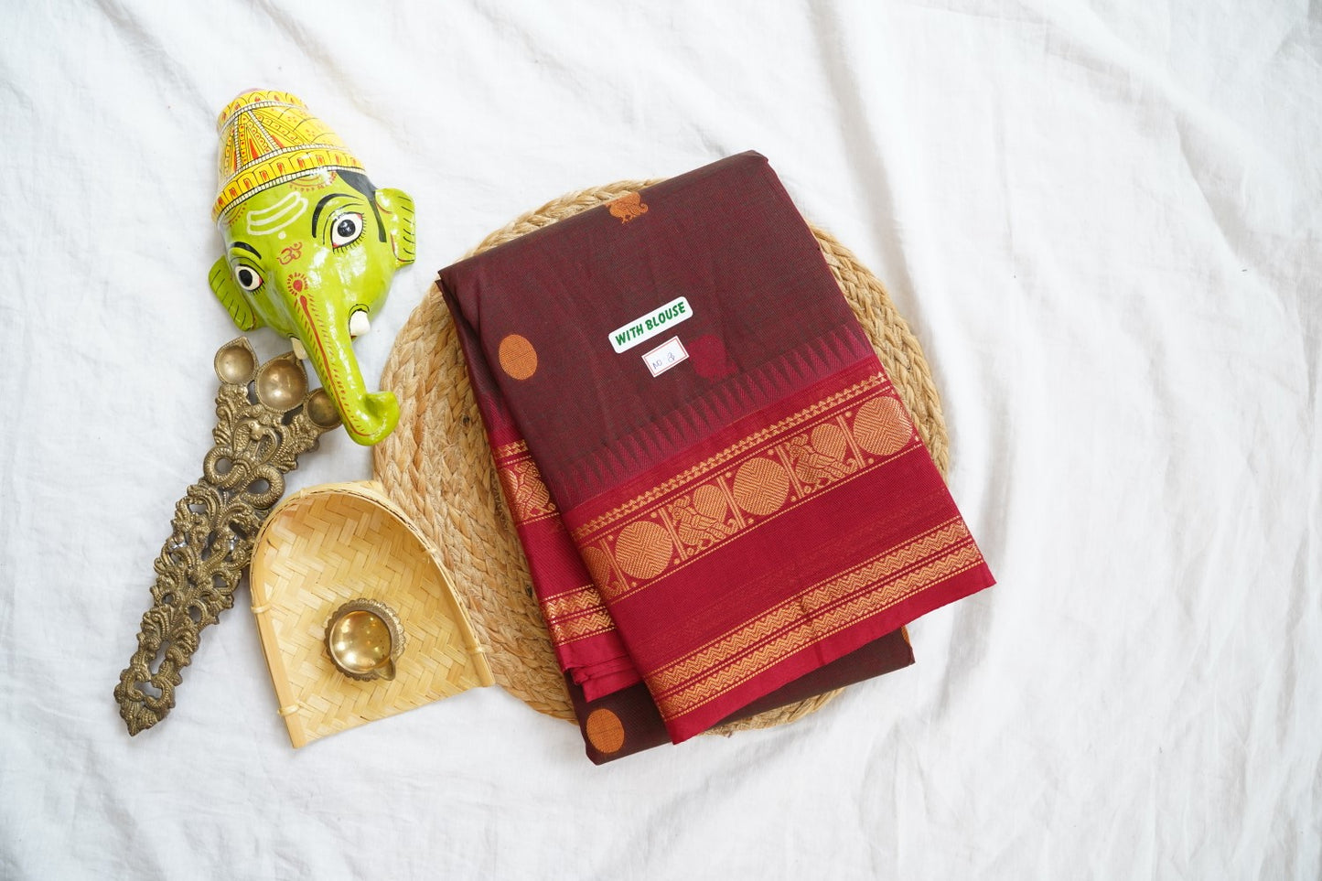 Chettinad handloom Cotton Saree PC16143