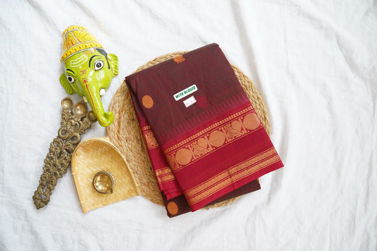 Chettinad handloom Cotton Saree PC16143