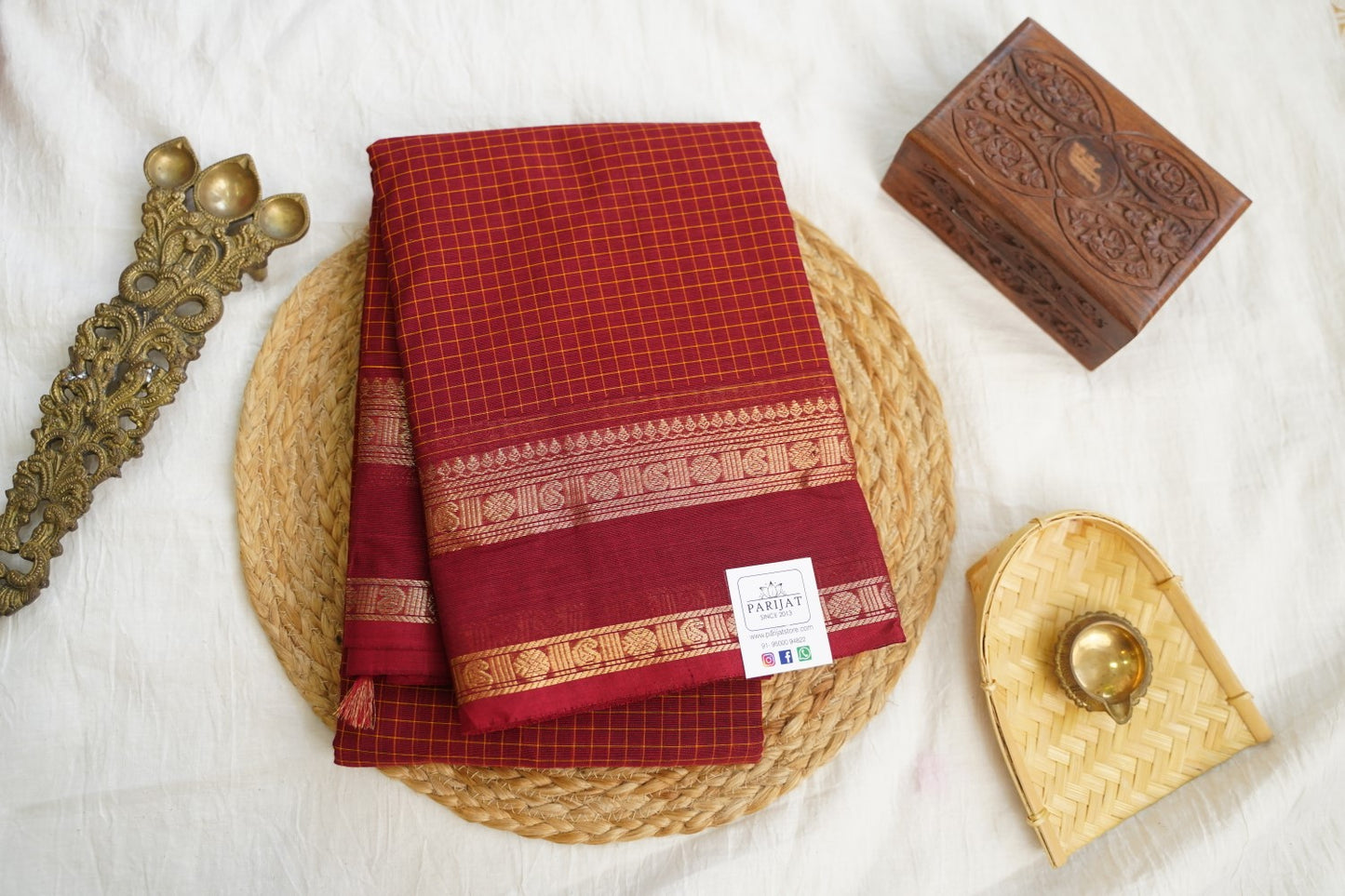 Chettinad handloom Cotton Saree PC17217