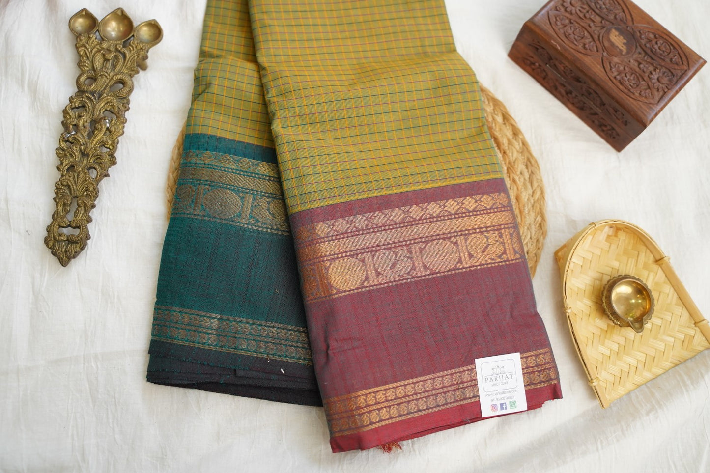 Chettinad handloom Cotton Saree PC17212