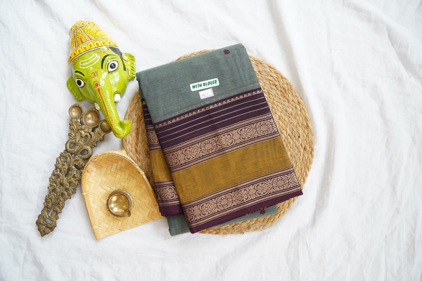 Chettinad handloom Cotton Saree PC16158