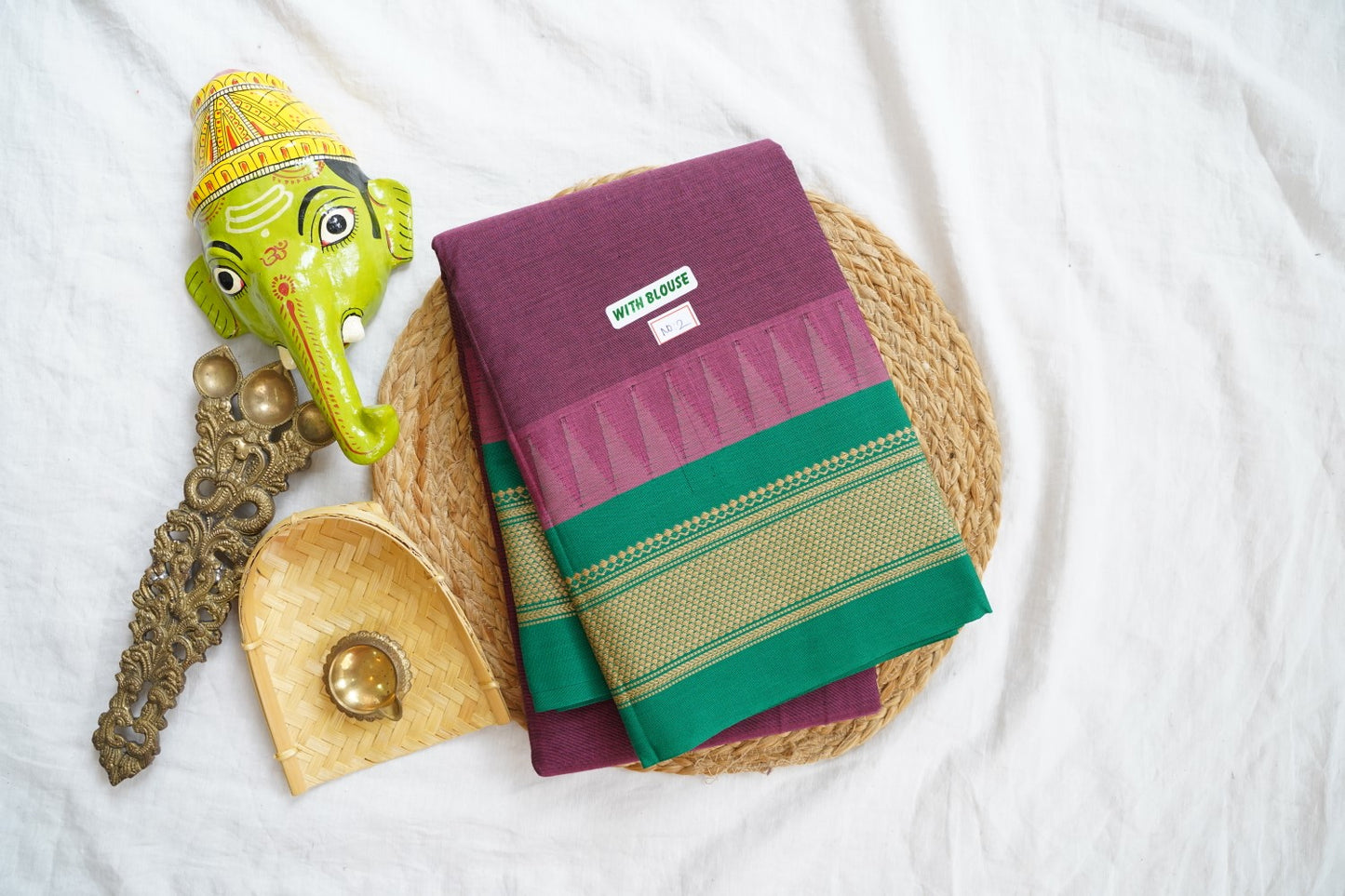 Chettinad handloom Cotton Saree PC16165