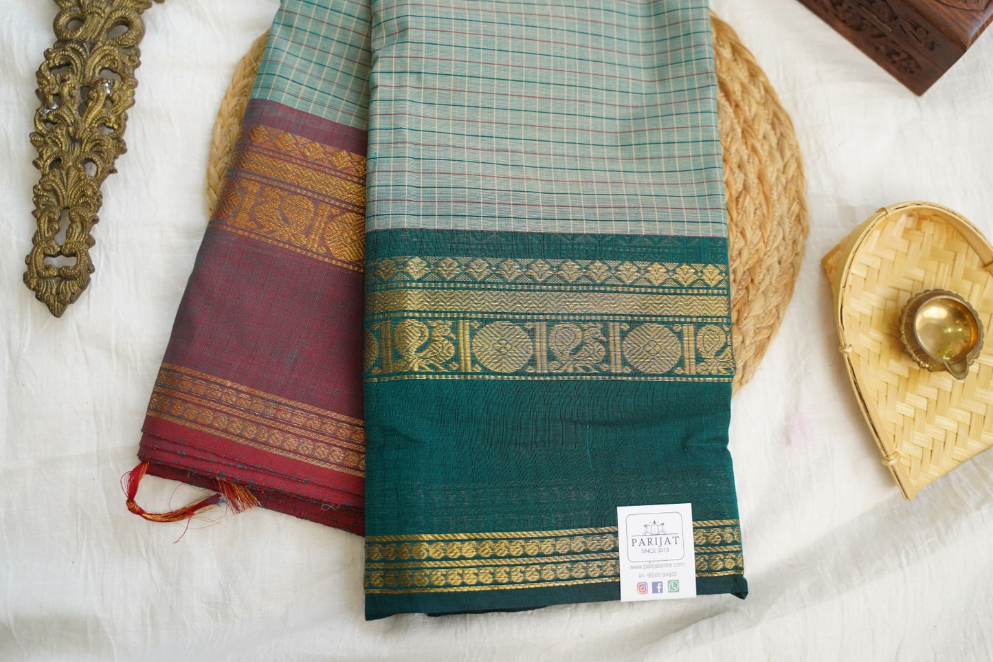 Chettinad handloom Cotton Saree PC17232