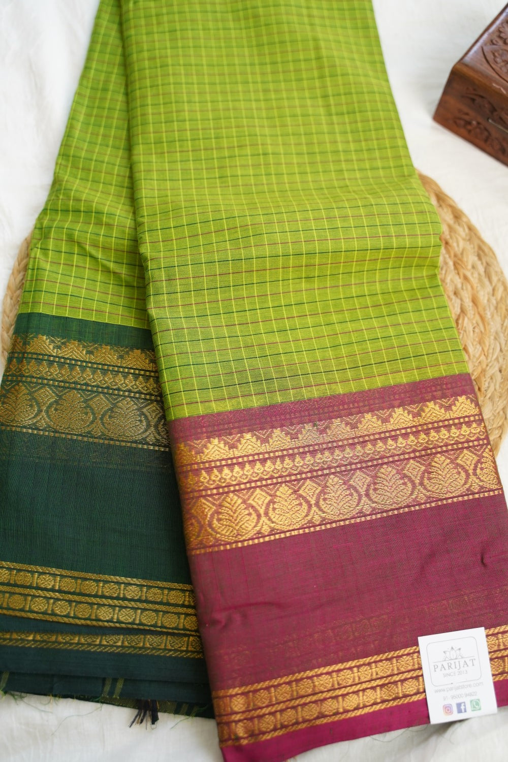 Chettinad handloom Cotton Saree PC17234