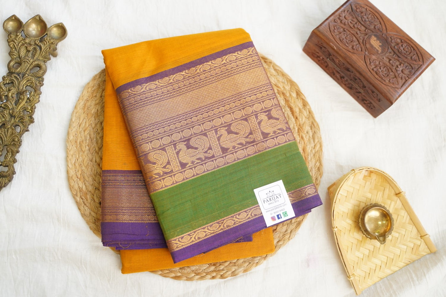 Chettinad handloom Cotton Saree PC17228