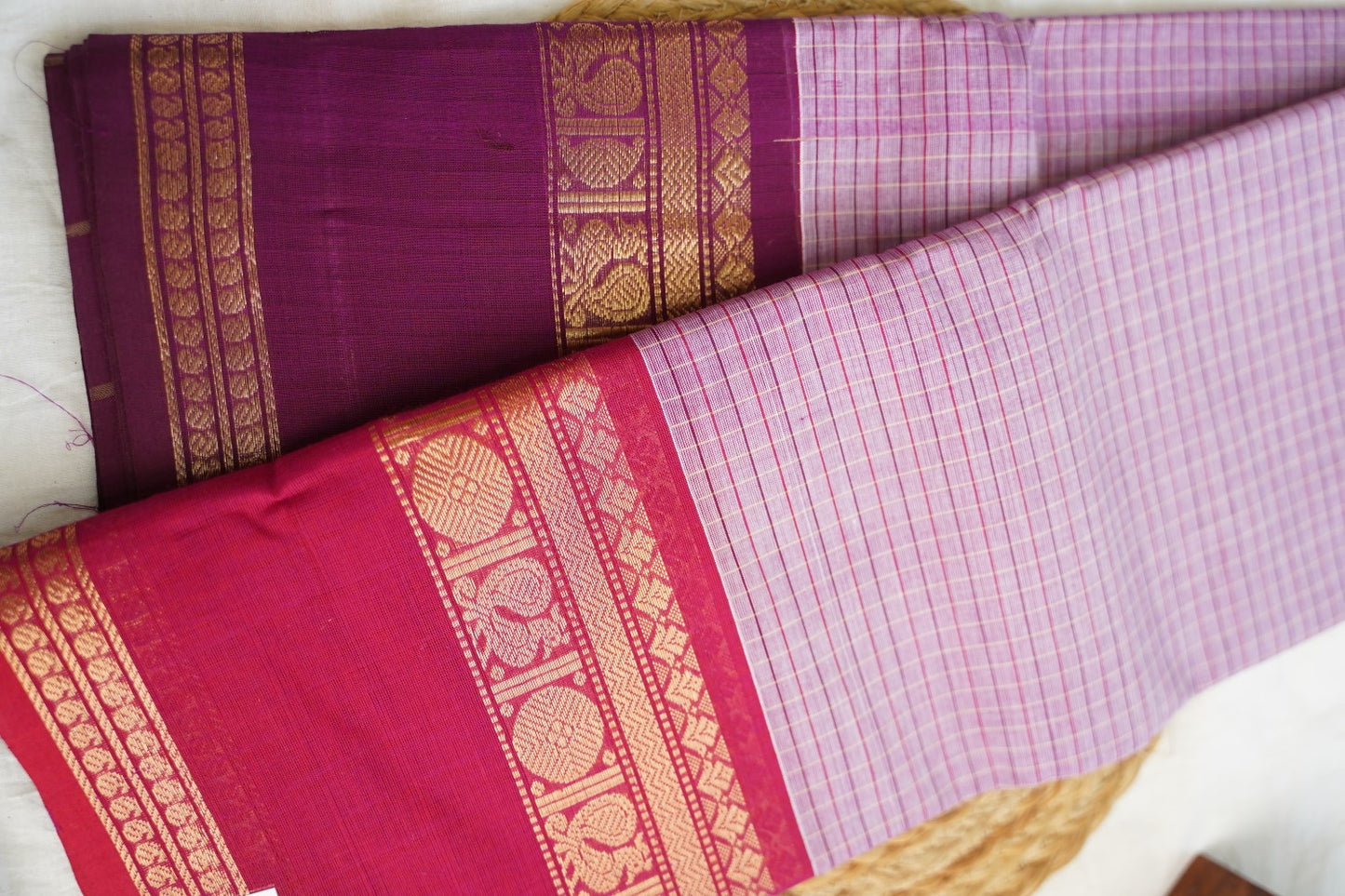 Chettinad handloom Cotton Saree PC17223