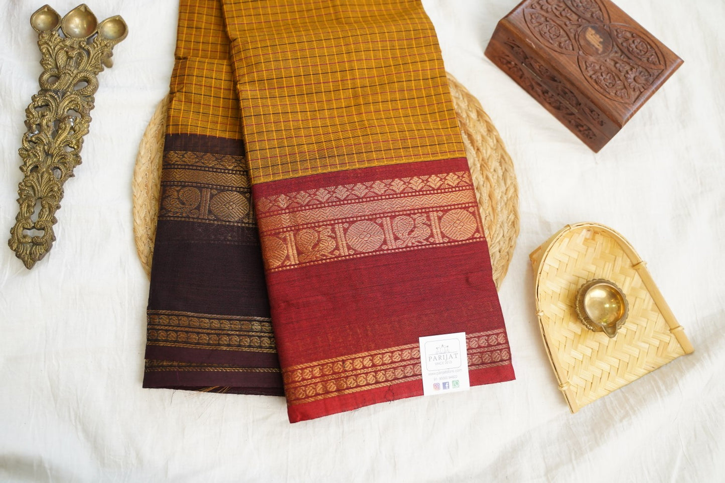 Chettinad handloom Cotton Saree PC17236