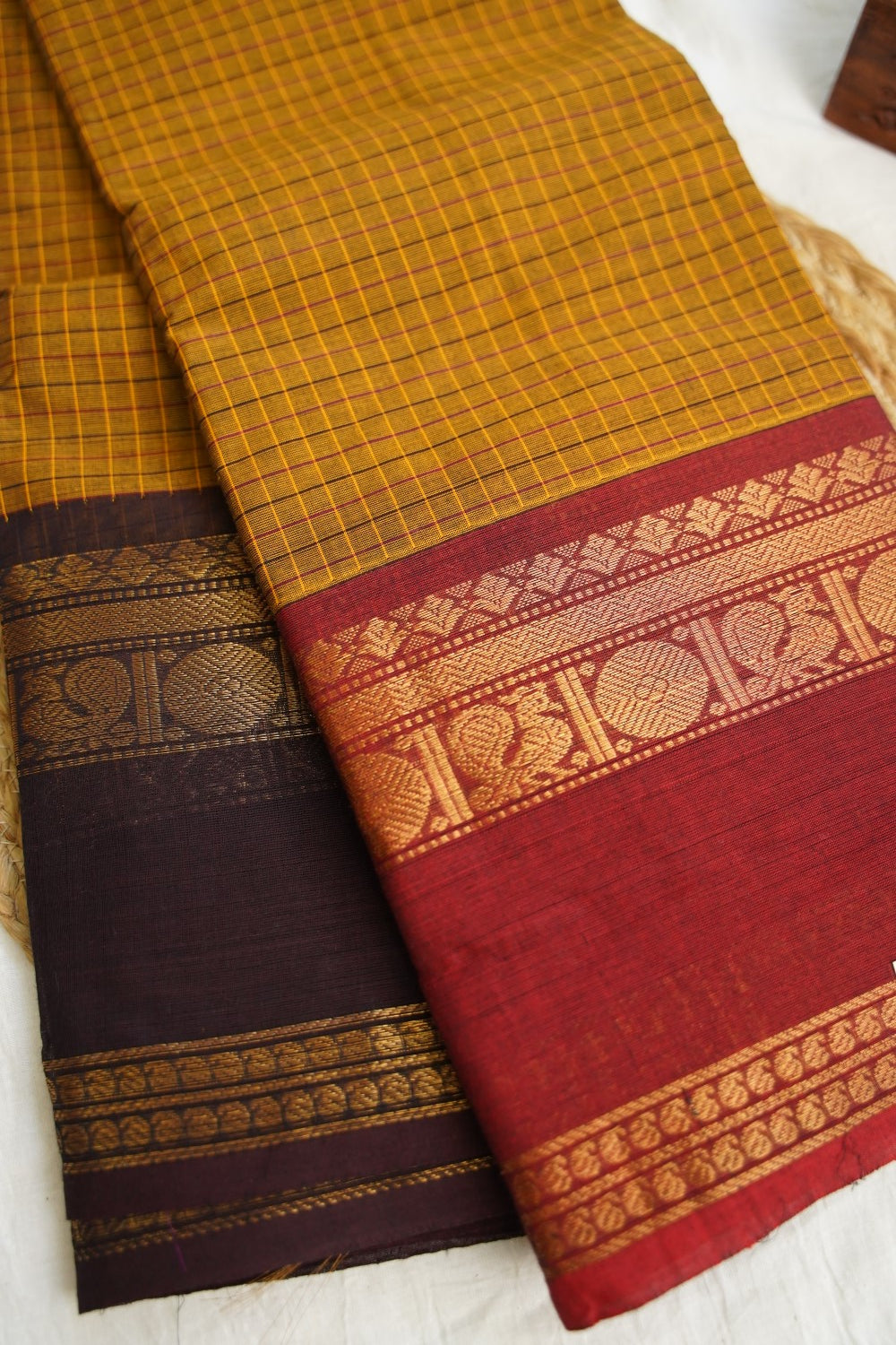Chettinad handloom Cotton Saree PC17236