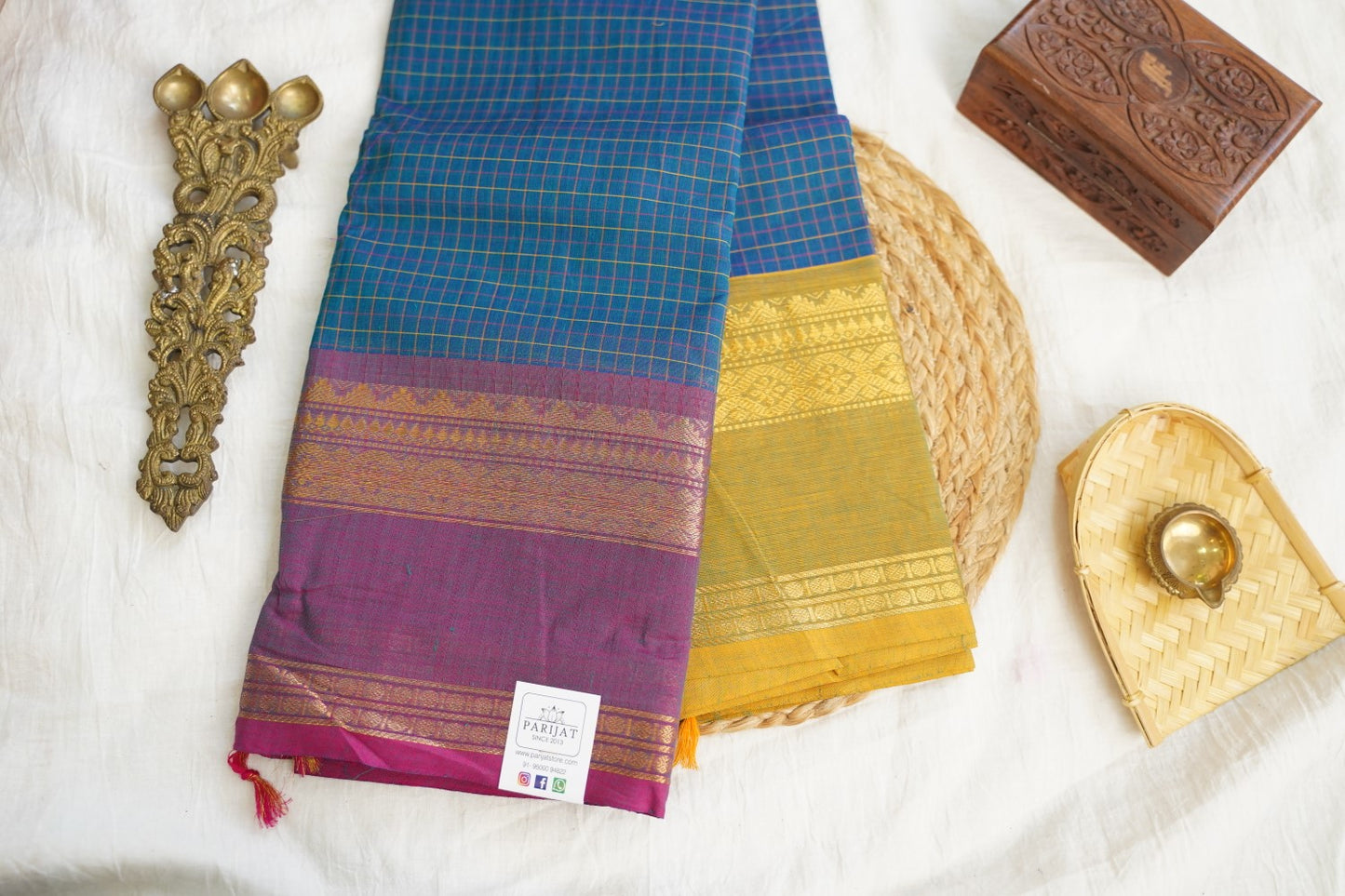 Chettinad handloom Cotton Saree PC17240