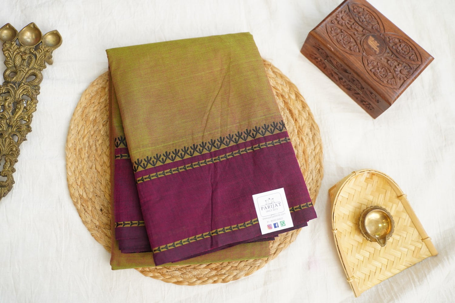 Chettinad handloom Cotton Saree PC17241