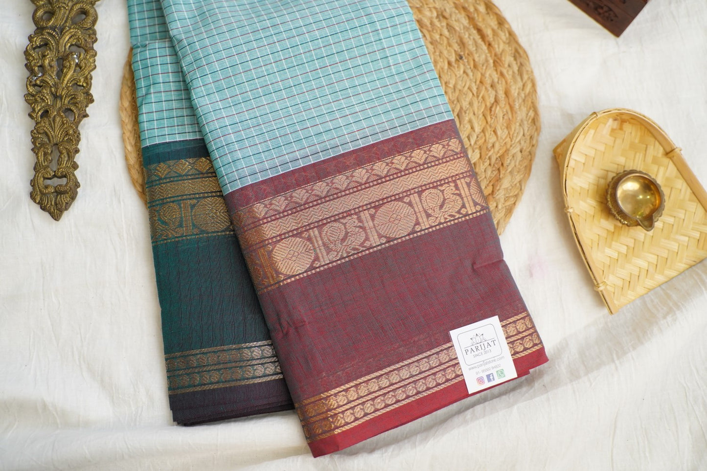 Chettinad handloom Cotton Saree PC17248