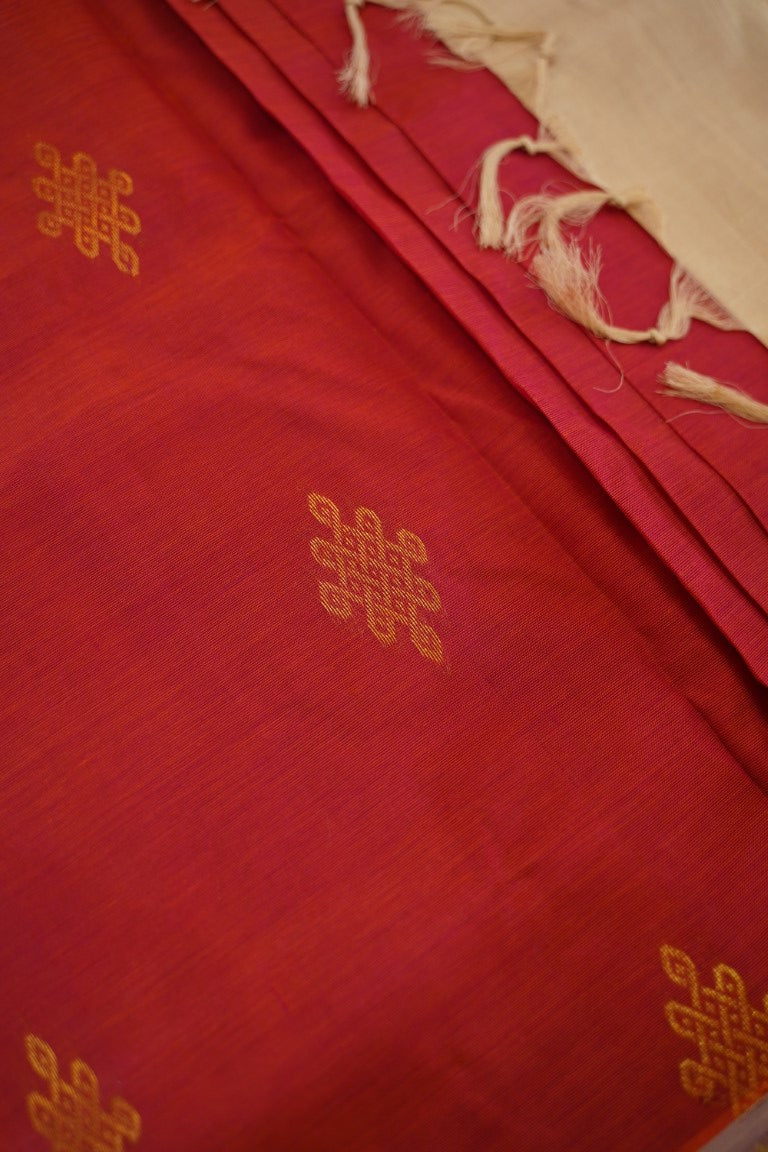10 Yards  Kanchi Handloom Silk Cotton Saree PC13703