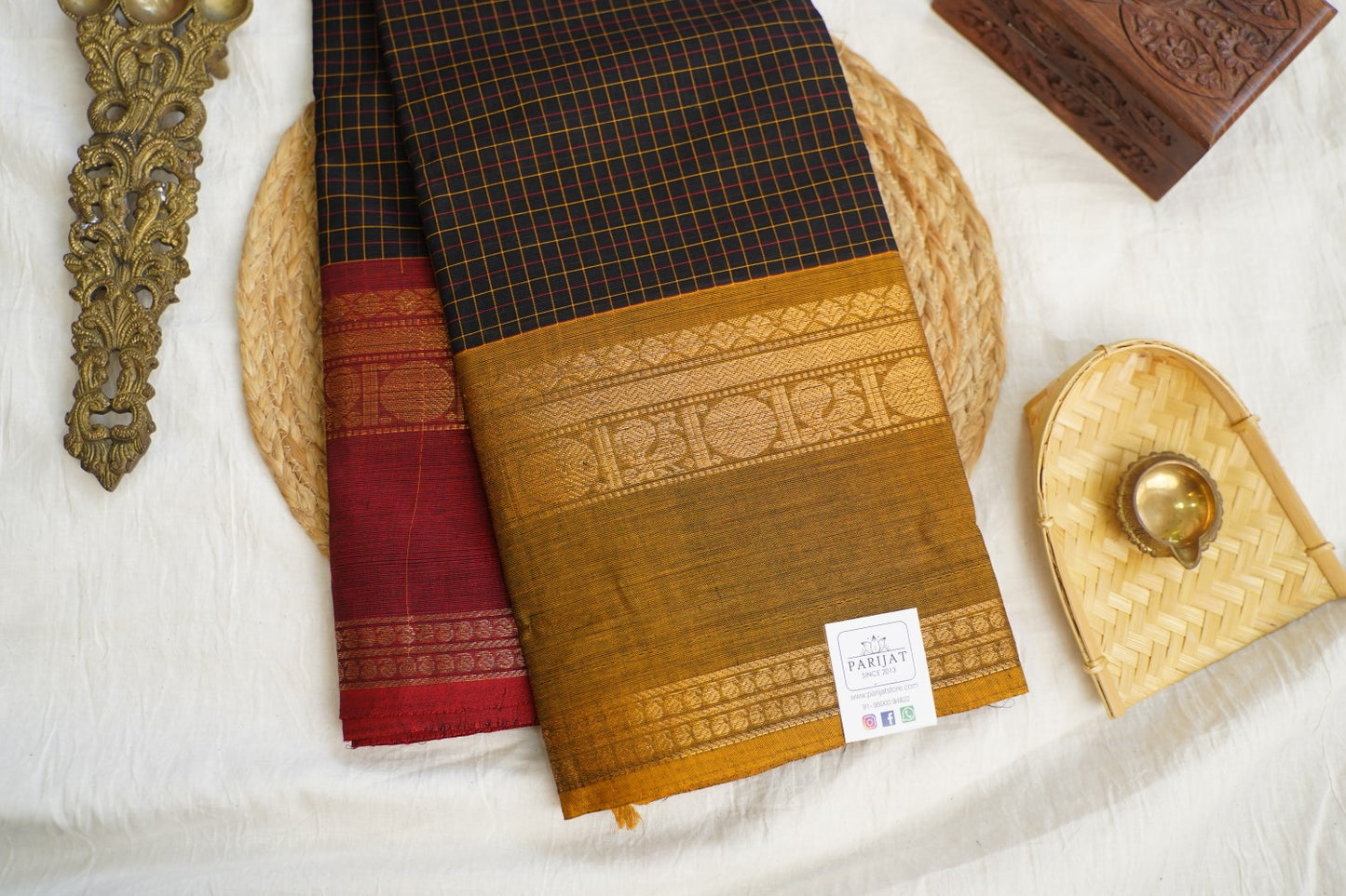 Chettinad handloom Cotton Saree PC17233