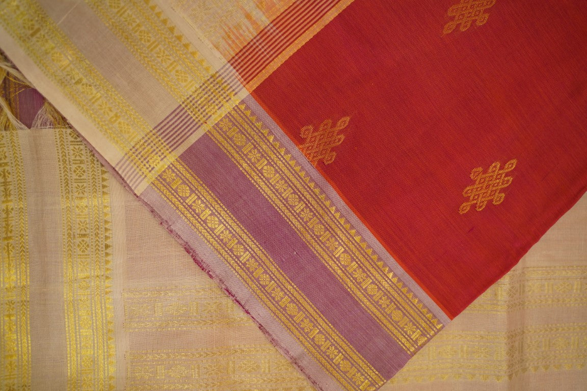 10 Yards  Kanchi Handloom Silk Cotton Saree PC13703