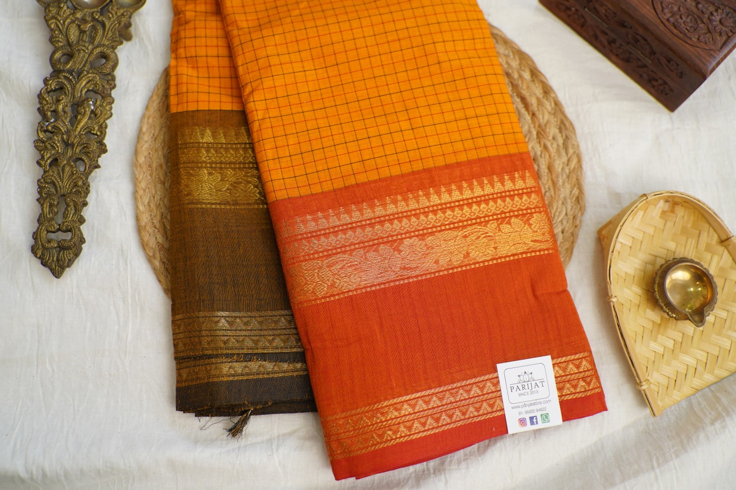 Chettinad handloom Cotton Saree PC17251