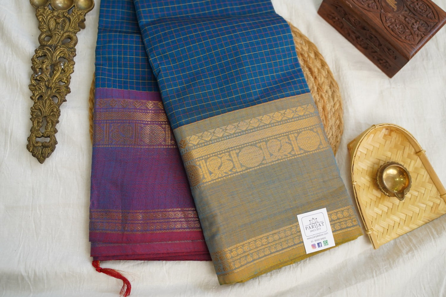 Chettinad handloom Cotton Saree PC17249