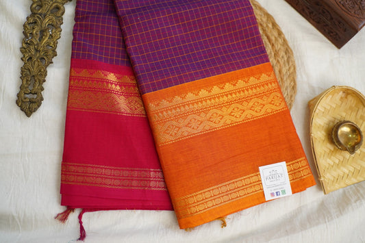Chettinad handloom Cotton Saree PC17245