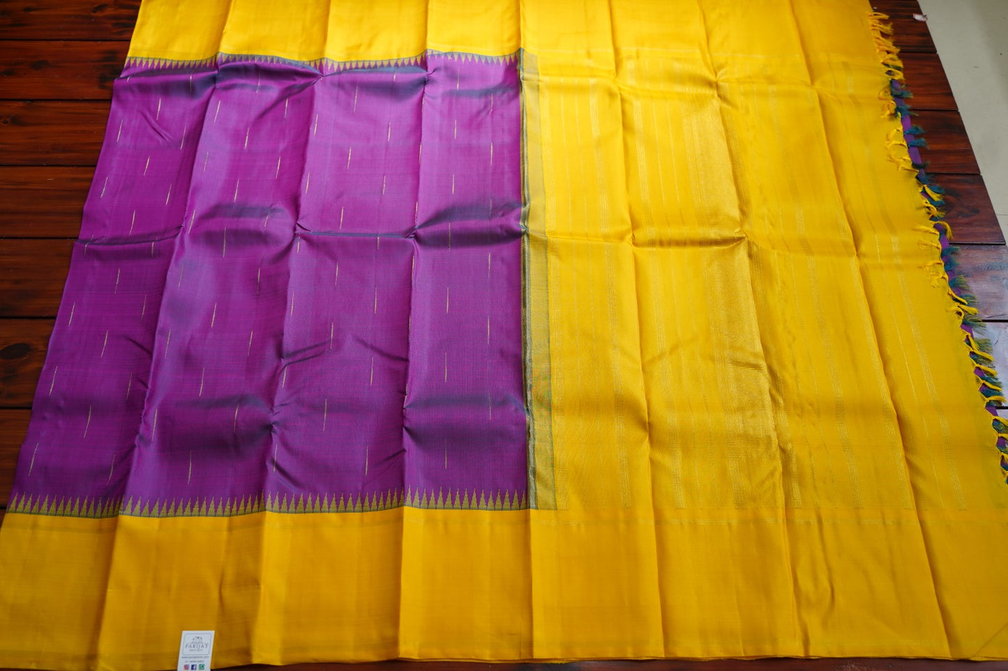 Pink Purple Pure Kanchi Silk Saree PC10819