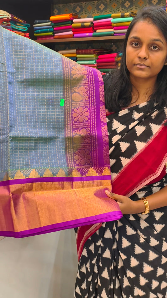 Kanchi Silk Cotton Saree-PC16130