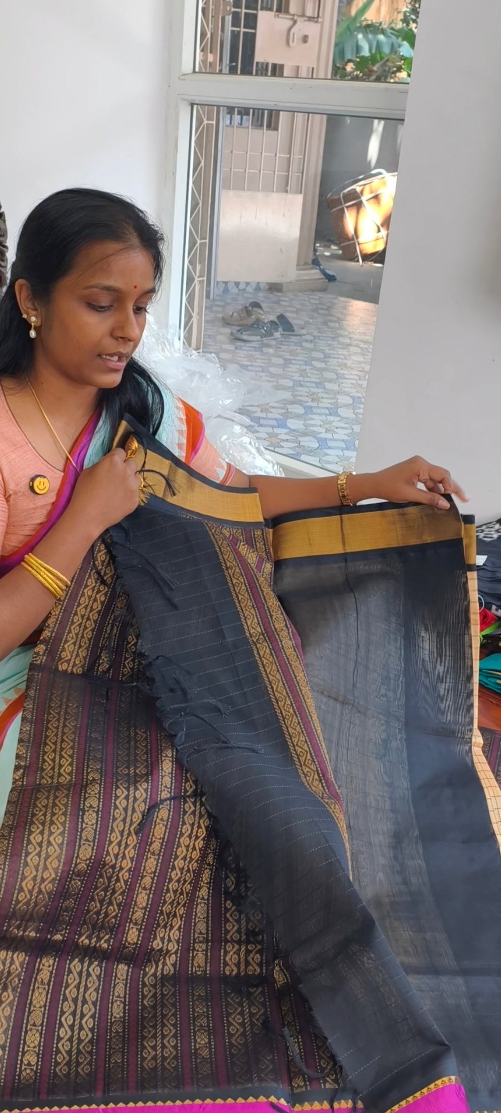 Kanchi Handloom Silk Cotton Saree PC16986