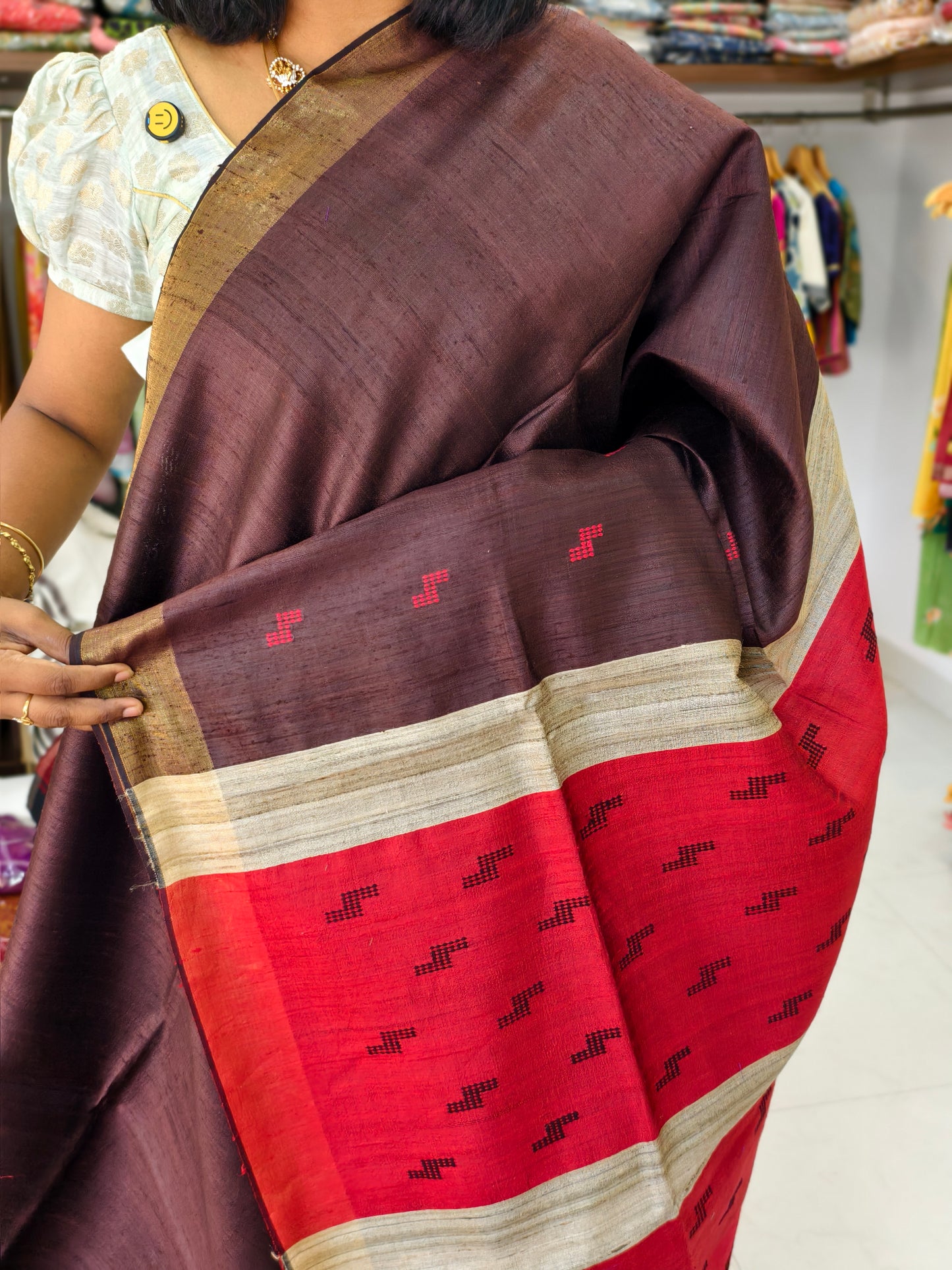 Pure Tussar saree PC17723