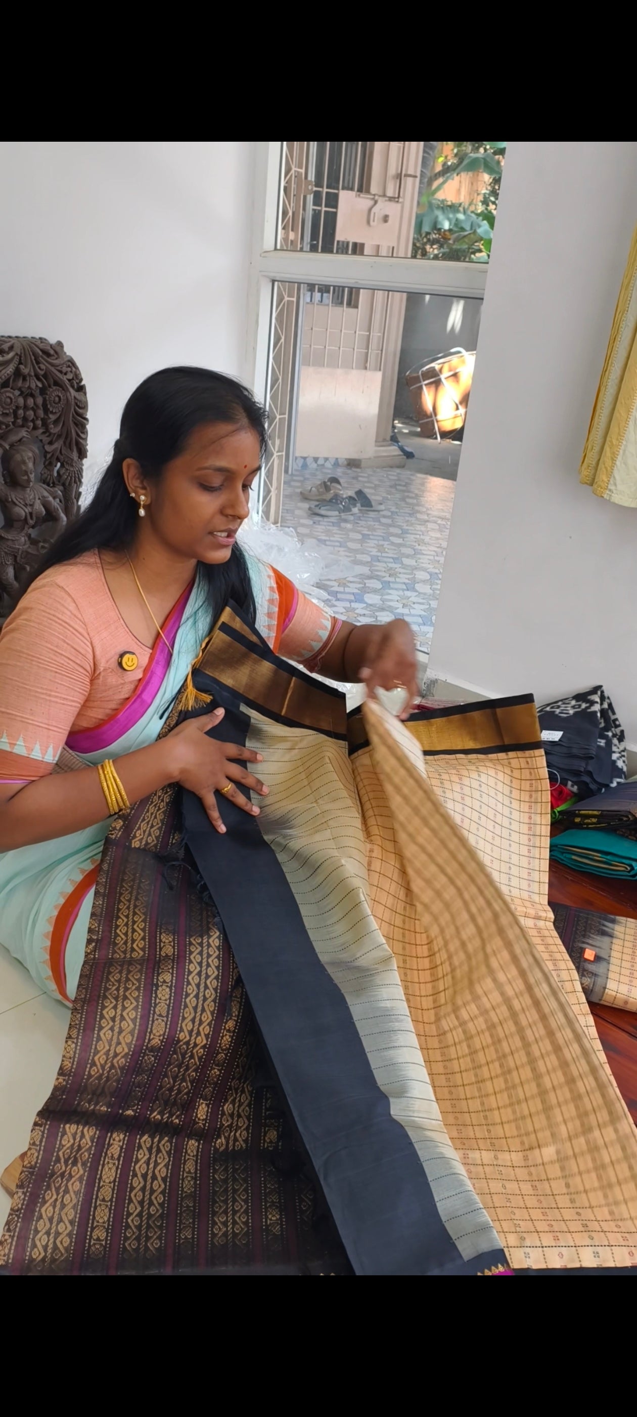 Kanchi Handloom Silk Cotton Saree PC16986