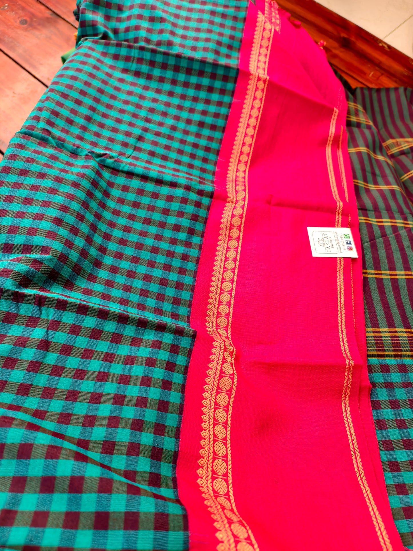 Chettinad handloom Cotton Saree -kattam