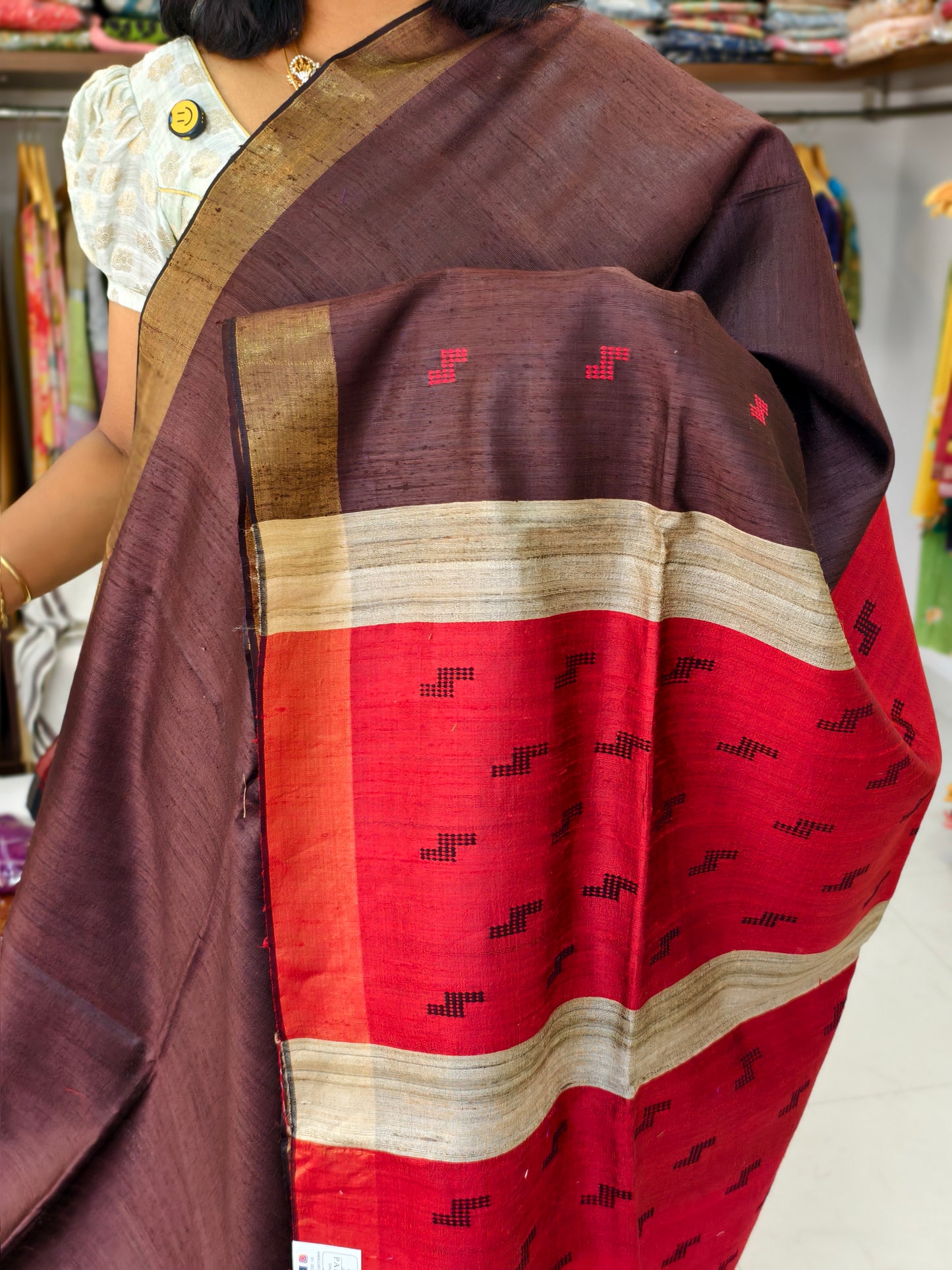 Pure Tussar saree PC17723