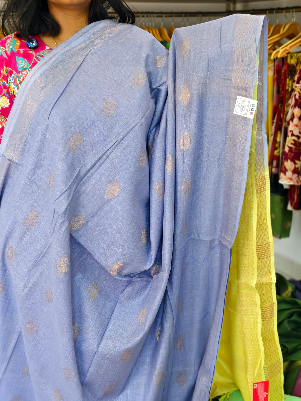 semi linen saree PC17923