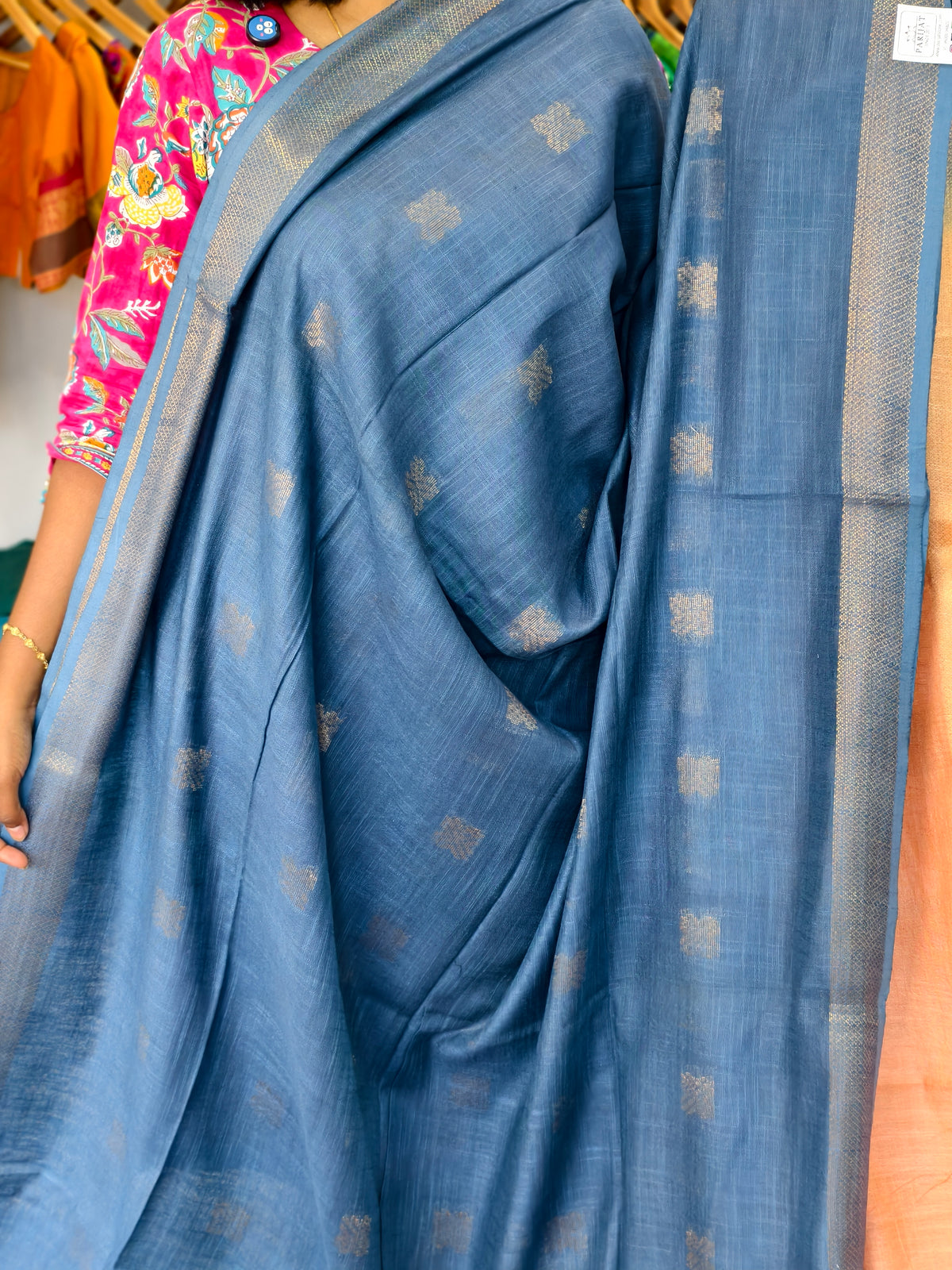 semi linen saree PC17952
