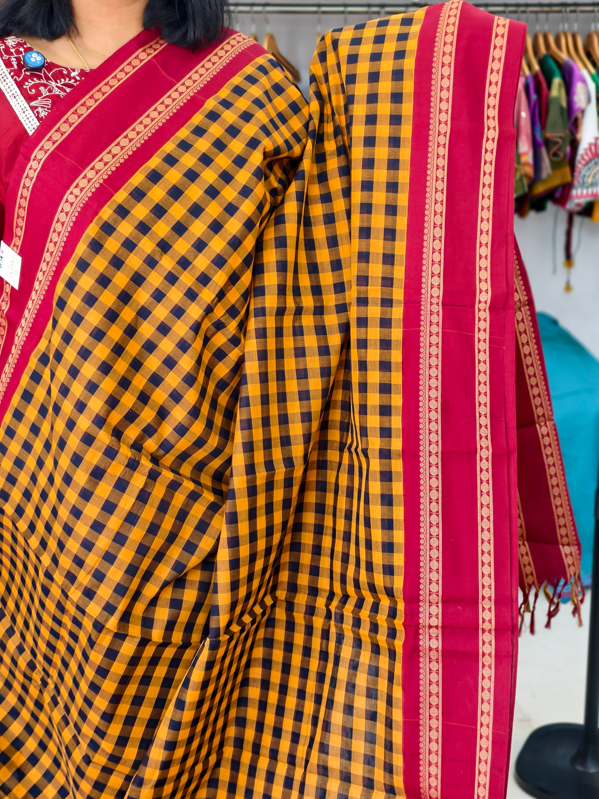 Chettinad handloom Cotton Saree PC17822