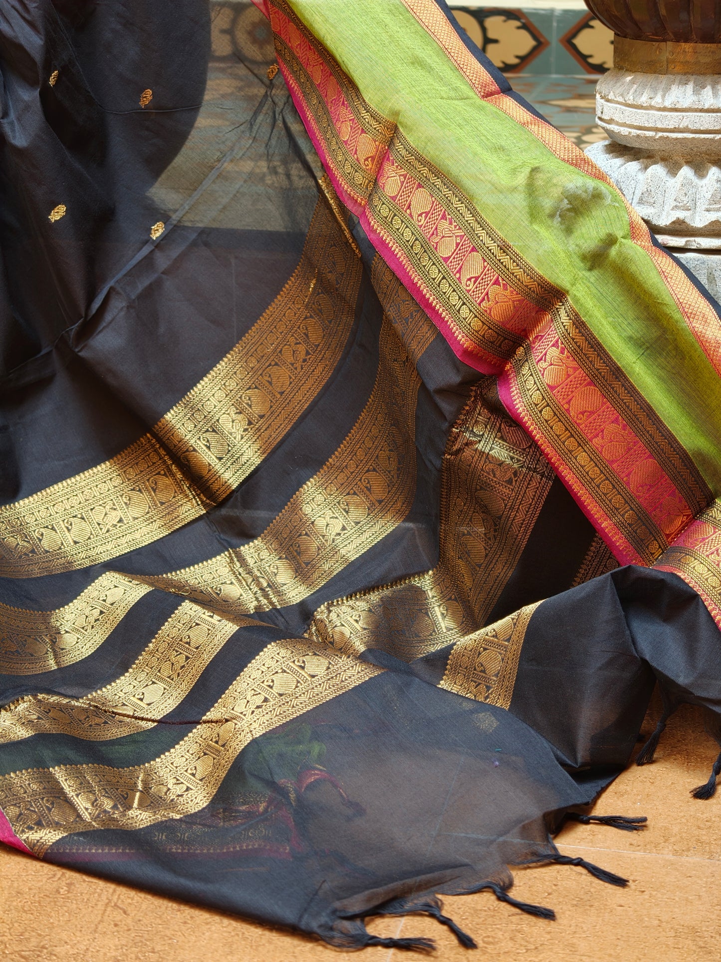 Chettinad handloom Cotton Saree PC16583