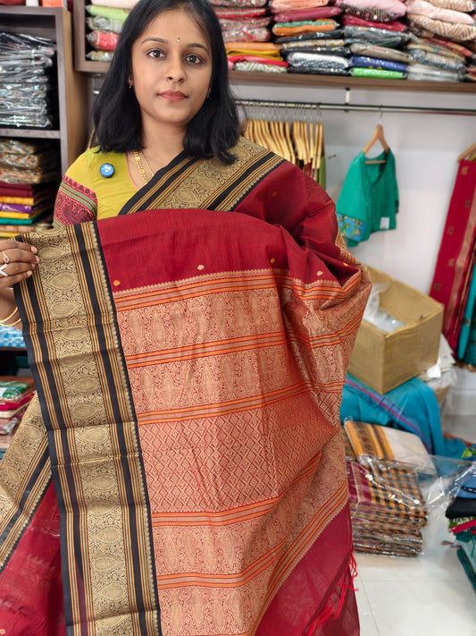 Kanchi handloom Cotton Saree PC17407