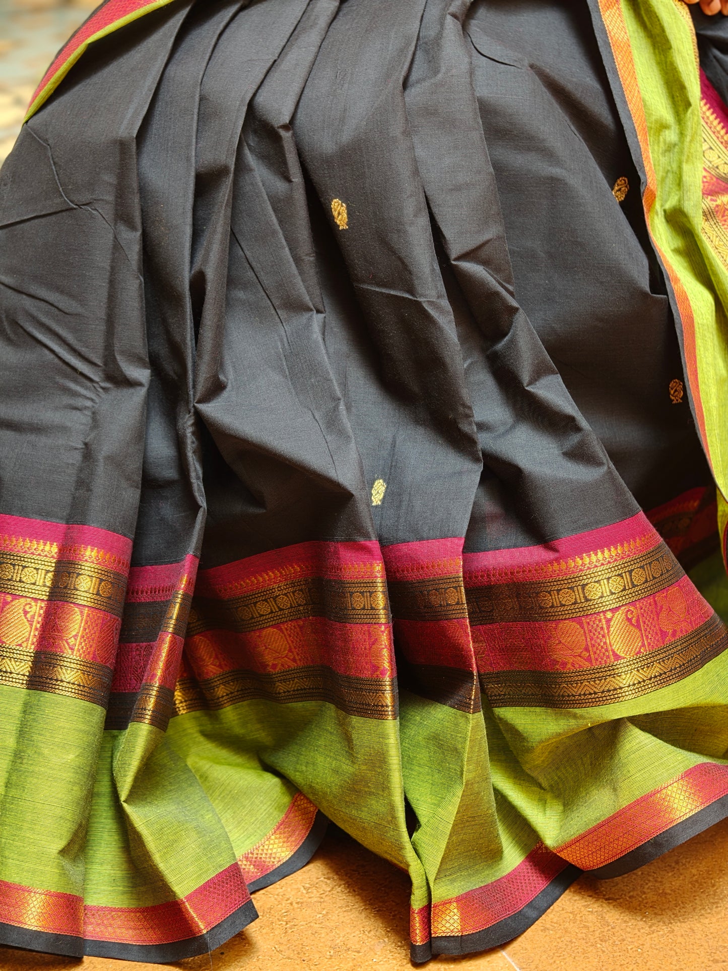 Chettinad handloom Cotton Saree PC16583